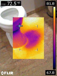 thermal camera for leak detection